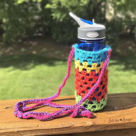 crochet pattern for water bottle carrier